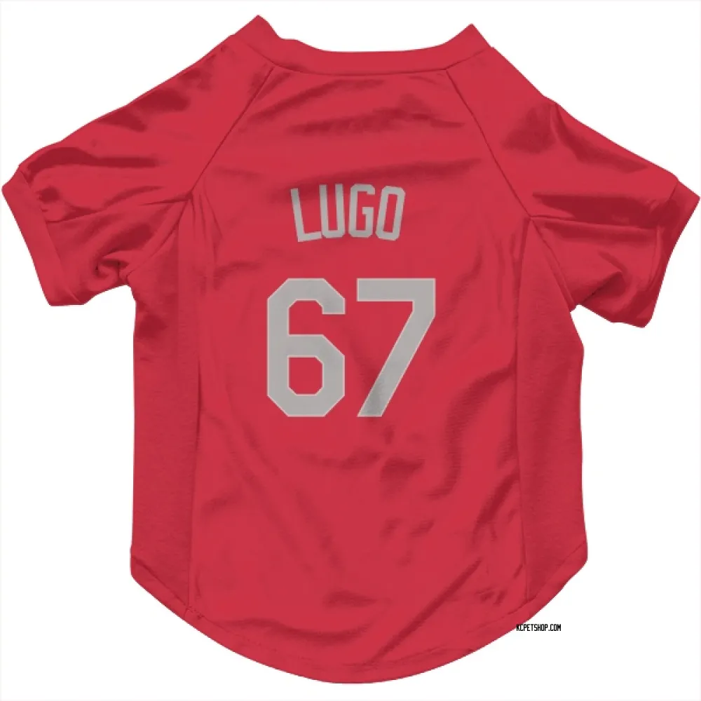 Kansas City Royals Seth Lugo Red Gray Pet Jersey for Dog & Cat