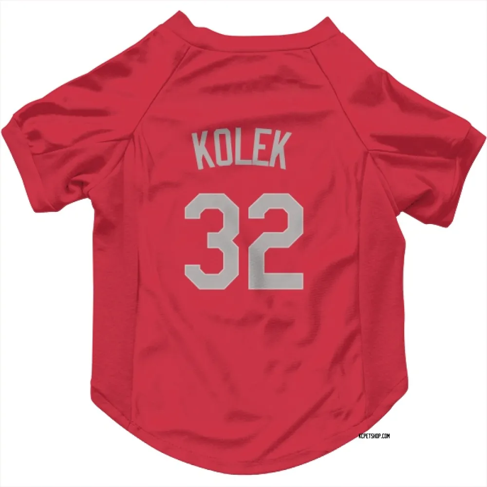 Kansas City Royals Stephen Kolek Red Gray Pet Jersey for Dog & Cat