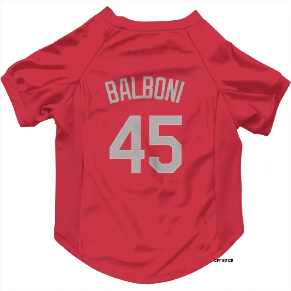 Kansas City Royals Steve Balboni Red Gray Pet Jersey for Dog & Cat