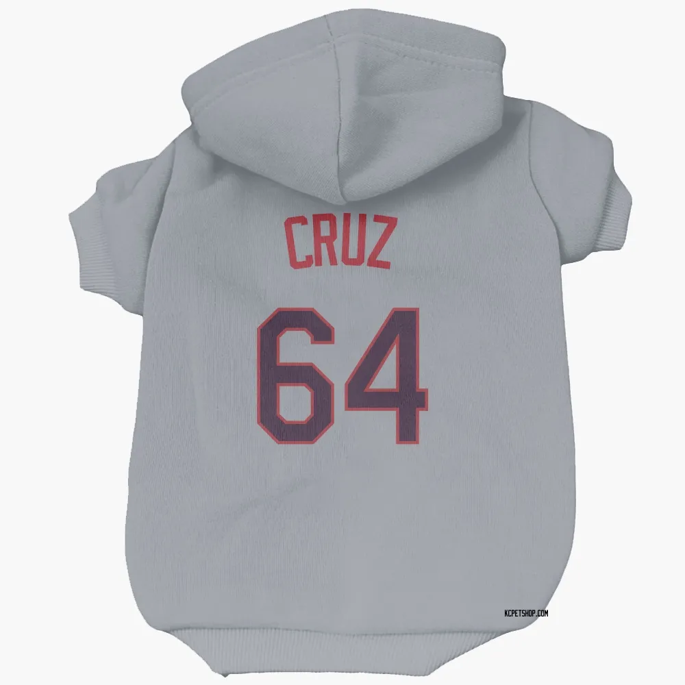 Kansas City Royals Steven Cruz Gray Pet Hoodie for Dog & Cat