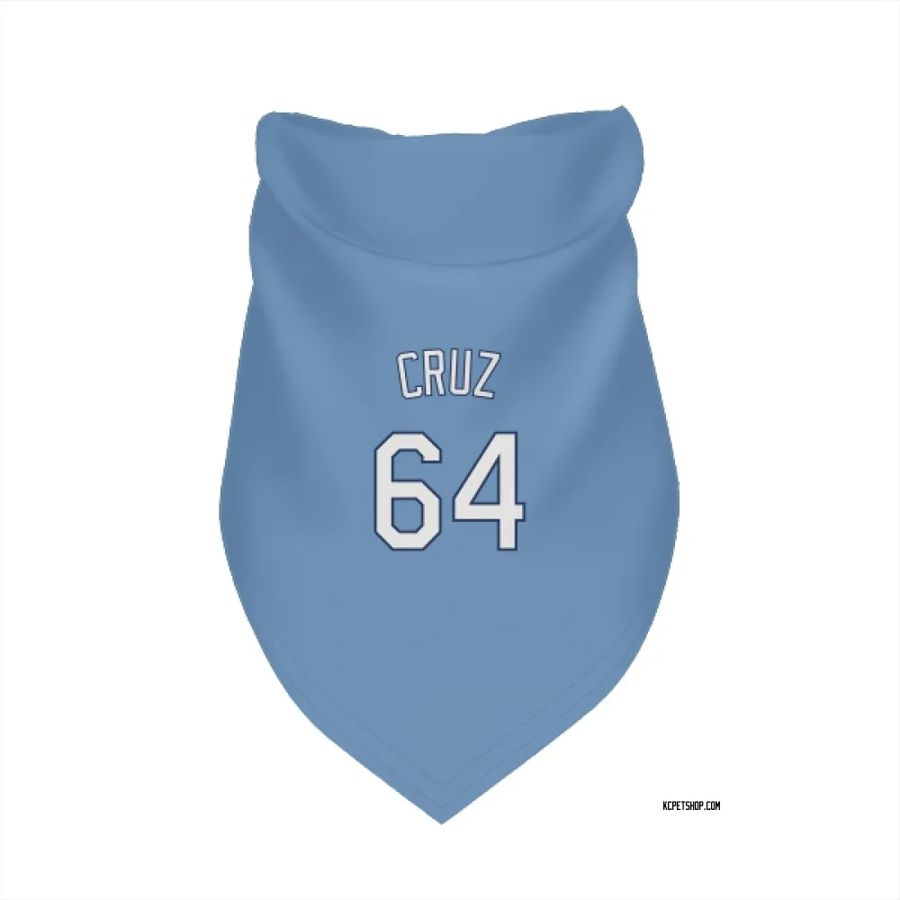 Kansas City Royals Steven Cruz Light Blue Pet Bandana for Dog & Cat