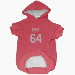 Kansas City Royals Steven Cruz Red Gray Pet Hoodie for Dog & Cat