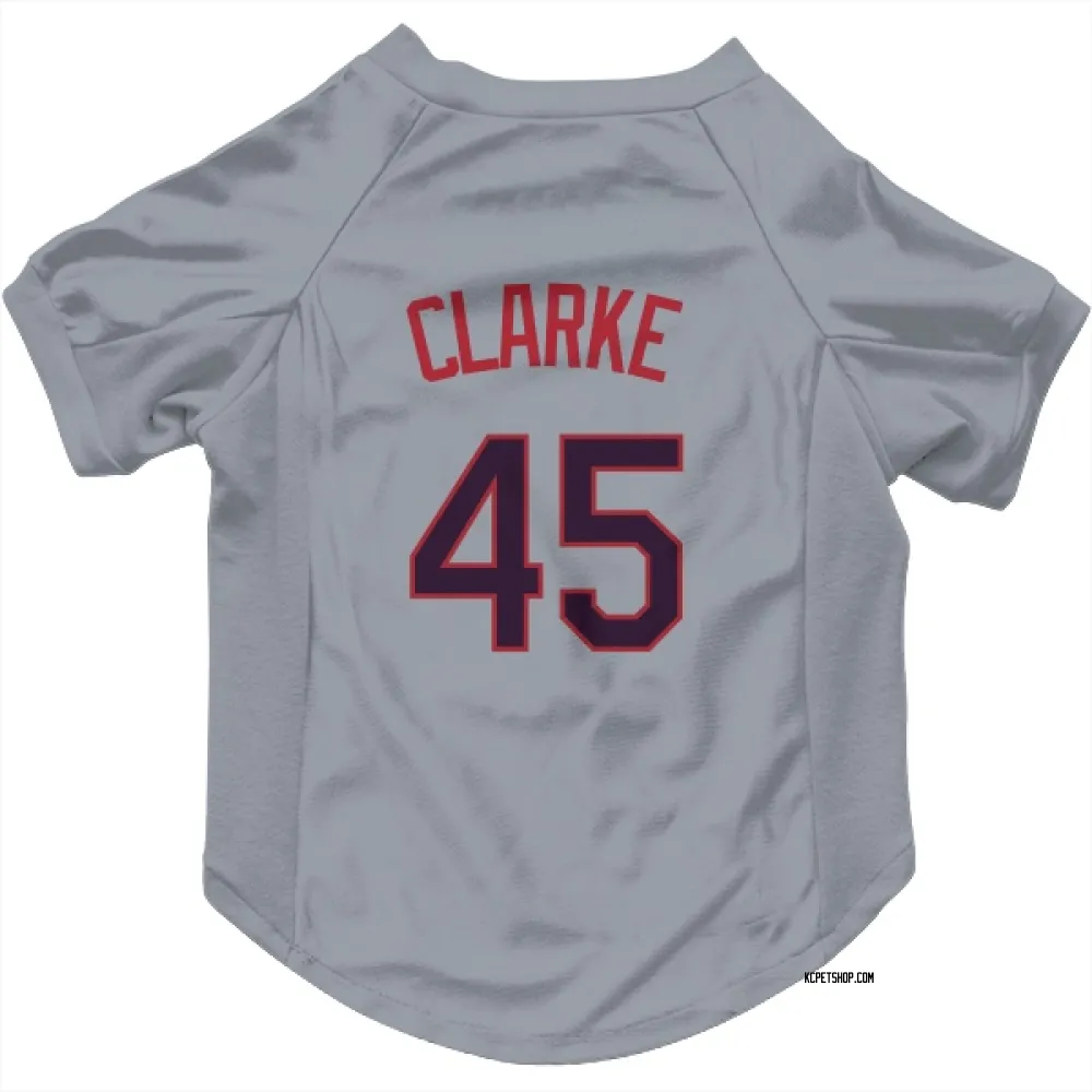 Kansas City Royals Taylor Clarke Gray Pet Jersey for Dog & Cat