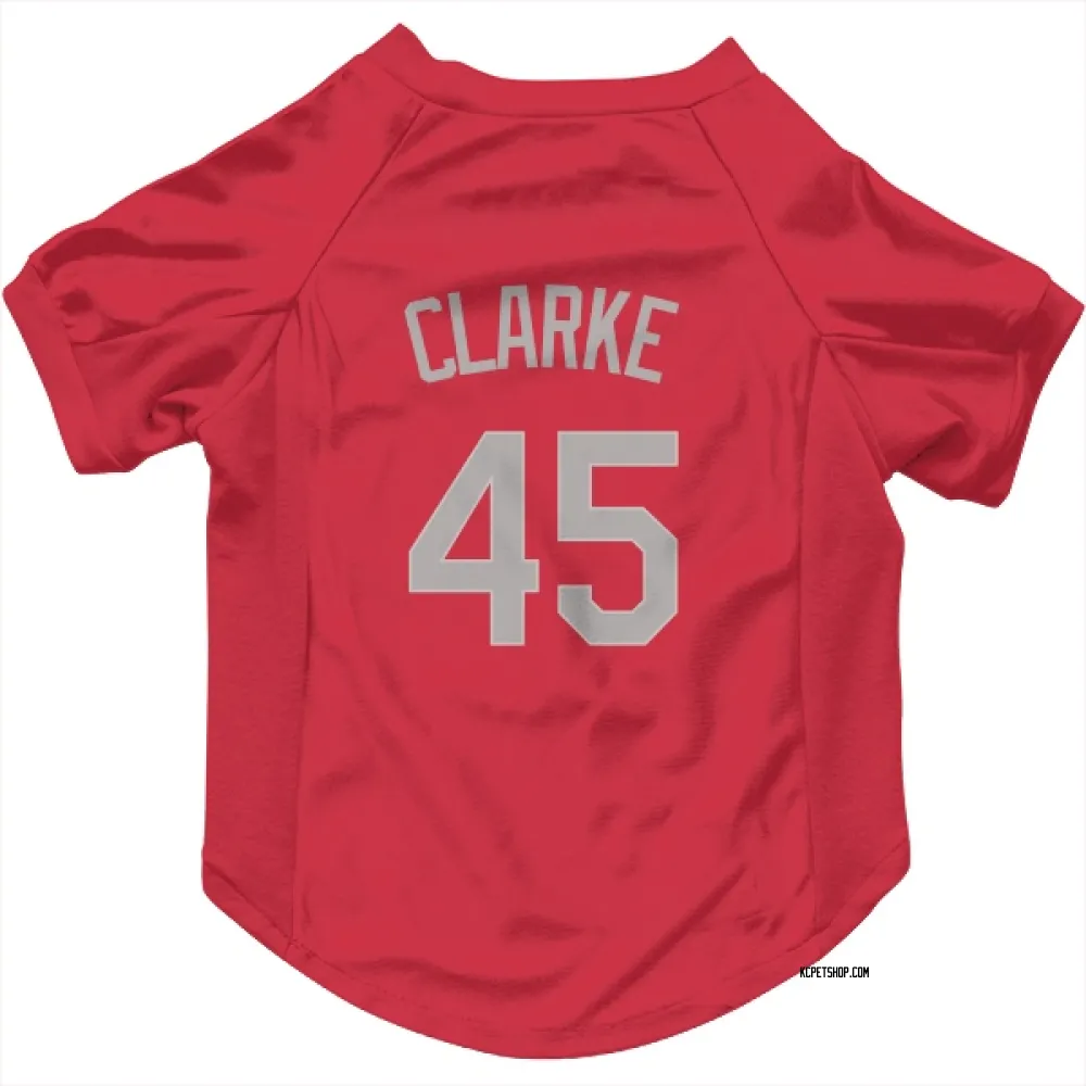 Kansas City Royals Taylor Clarke Red Gray Pet Jersey for Dog & Cat