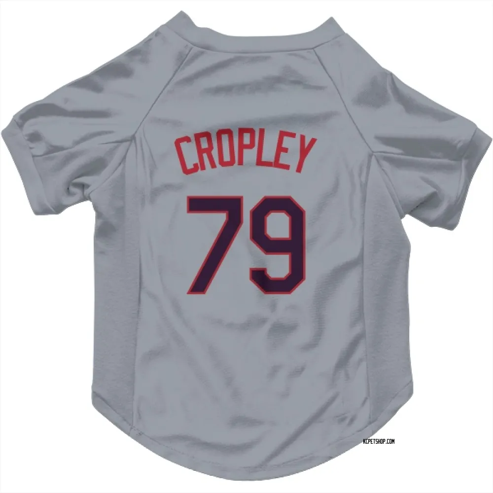 Kansas City Royals Tyler Cropley Gray Pet Jersey for Dog & Cat
