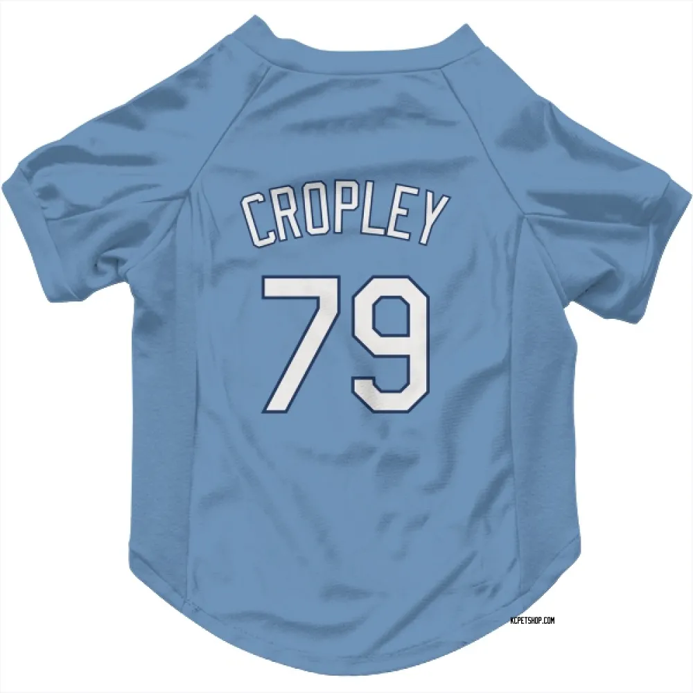 Kansas City Royals Tyler Cropley Light Blue Pet Jersey for Dog & Cat