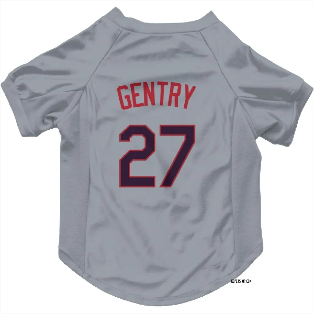 Kansas City Royals Tyler Gentry Gray Pet Jersey for Dog & Cat