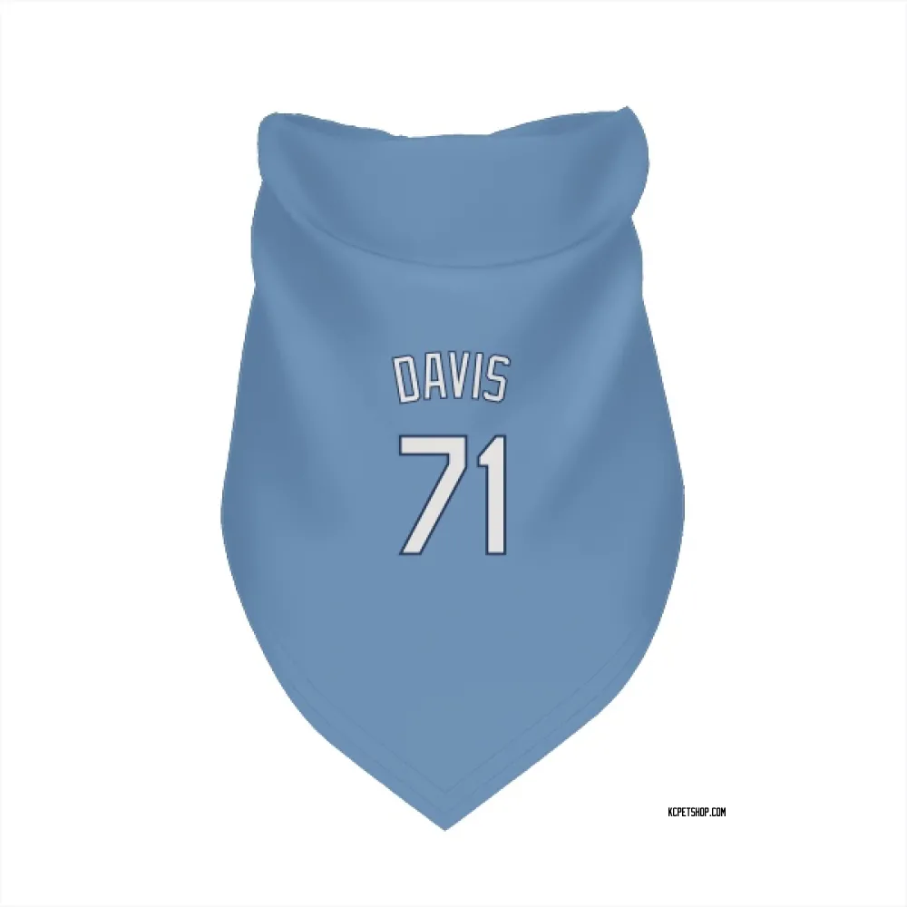 Kansas City Royals Wade Davis Light Blue Pet Bandana for Dog & Cat