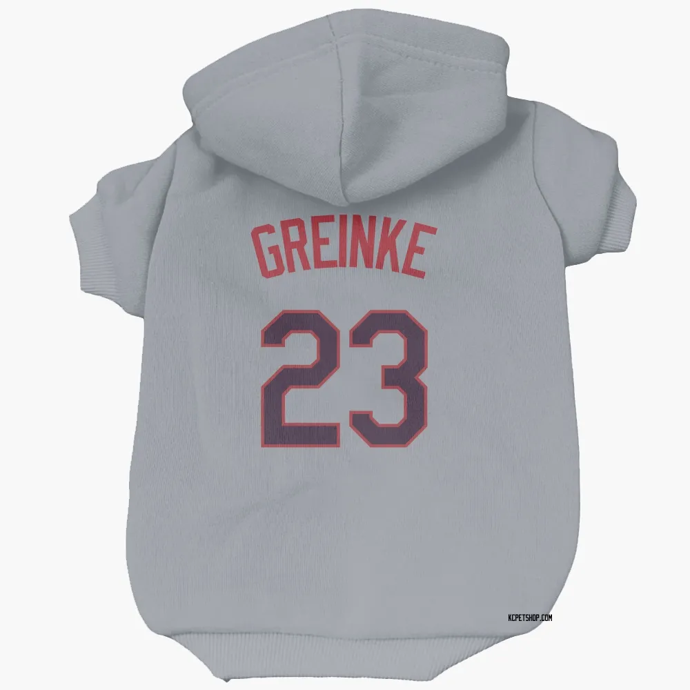 Kansas City Royals Zack Greinke Gray Pet Hoodie for Dog & Cat