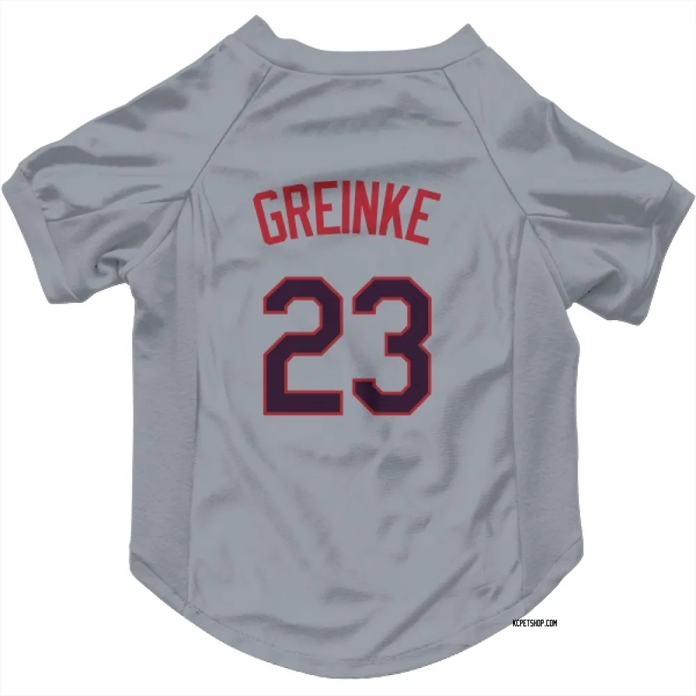 Kansas City Royals Zack Greinke Gray Pet Jersey for Dog & Cat