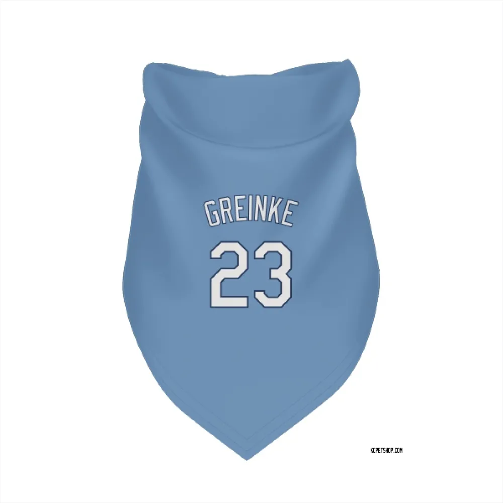 Kansas City Royals Zack Greinke Light Blue Pet Bandana for Dog & Cat